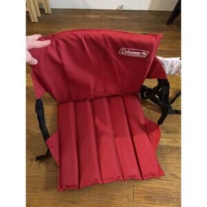 Coleman Portable Stadium Seat Cushioned, Red